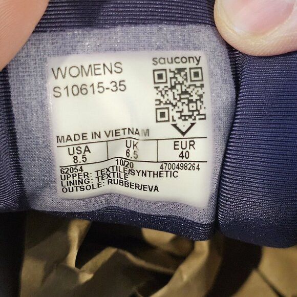 Saucony Hurricane 23 S10615-35 Purple Running Shoes Sneakers Women’s Size 8.5 - Picture 8 of 14